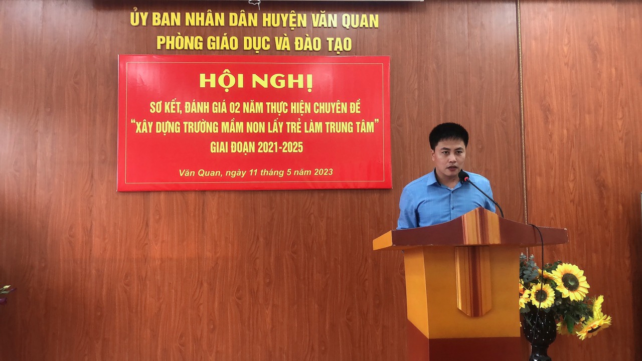 Hội nghị sơ kết, đánh giá 02 năm thực hiện Chuyên đề “Xây dựng trường MN lấy trẻ làm trung tâm” giai đoạn 2021-2025